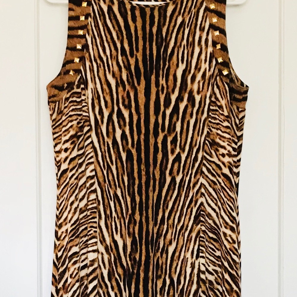 Leopard embellished maxi